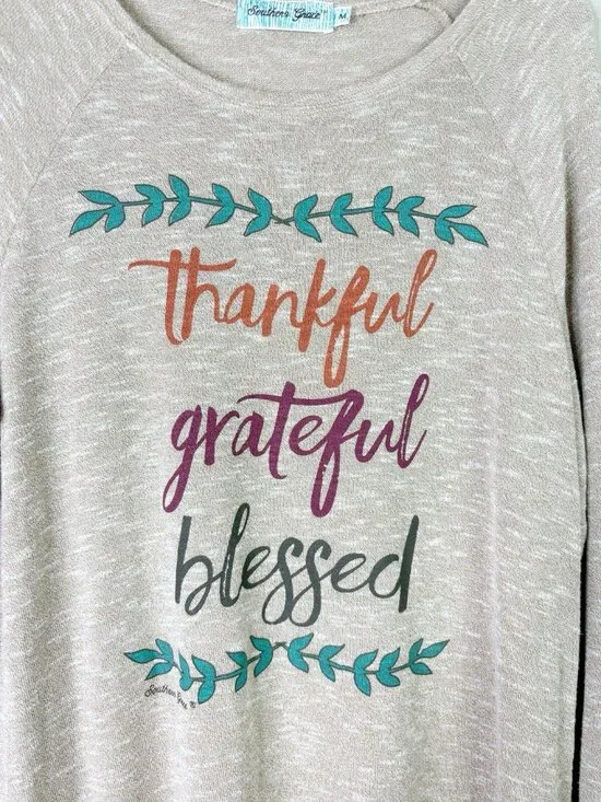 Southern Grace Medium Lightweight Soft Oversized Tunic Fall Sweater Top GUC - Picture 5 of 9